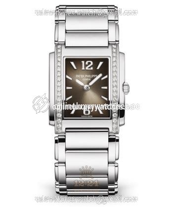 Patek Philippe Twenty~4 Watch 4910-1200A-010 25 mm Stainless steel Case Brown (chocolate) Dial