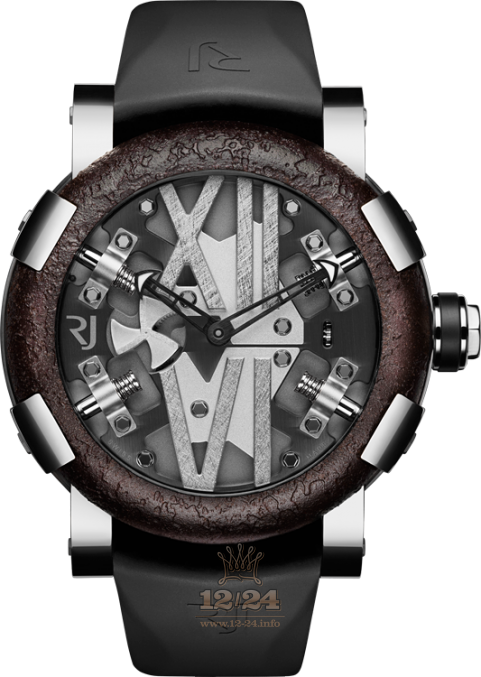 Romain Jerome Sea Watch RJ.T.AU.SP.001.01 50 mm Stainless steel PVD coating Case Gray Silver Dial