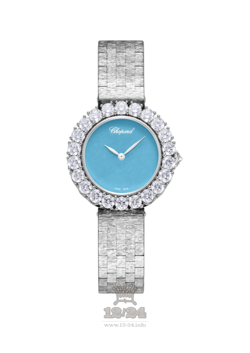 Chopard L Heure du Diamant Watch 10A378-1004 30 mm White gold Case Blue Dial