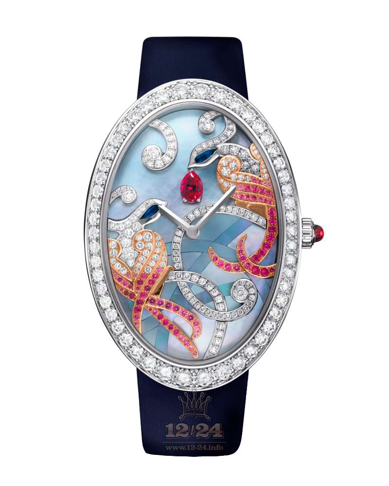 Van Cleef Extraordinary Dials Watch VCARN9VE00 35 mm White gold Case Blue Dial