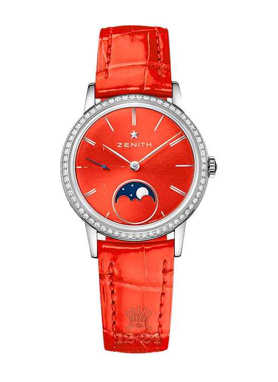Zenith Elite Watch 16.2334.692/71.C818 33 mm Stainless steel Case Red Dial