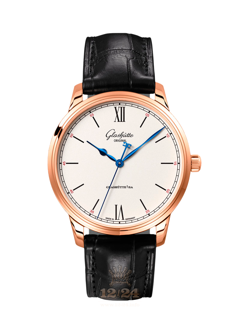 Glashutte Senator Watch 1-36-01-02-05-50 40 mm Red gold Case White Dial