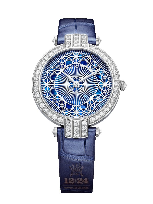 Harry Winston The Premier Collection Watch PRNAHM36WW009 36 mm White gold Case White Dark blue Dial