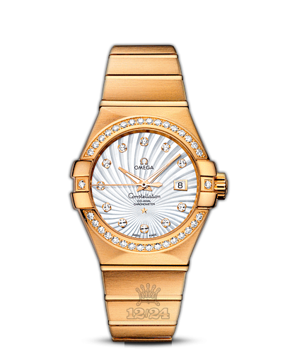 Omega Constellation Watch 123.55.31.20.55.002 31 mm Yellow gold Case White Dial