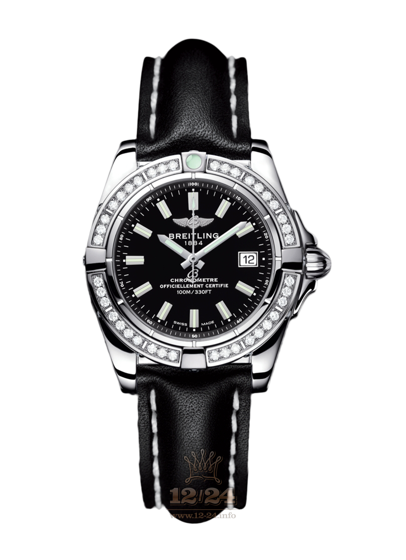 Breitling Galactic Watch A71356LA|BE76|408X|A14BA.1 32 mm Stainless steel Case Black Dial