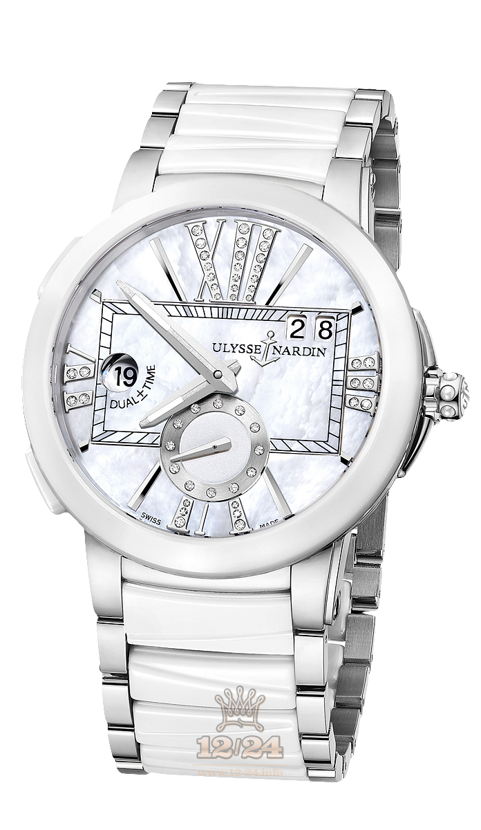 Ulysse Nardin Executive Watch 243-10-7/391 40 mm Stainless steel Case White Dial