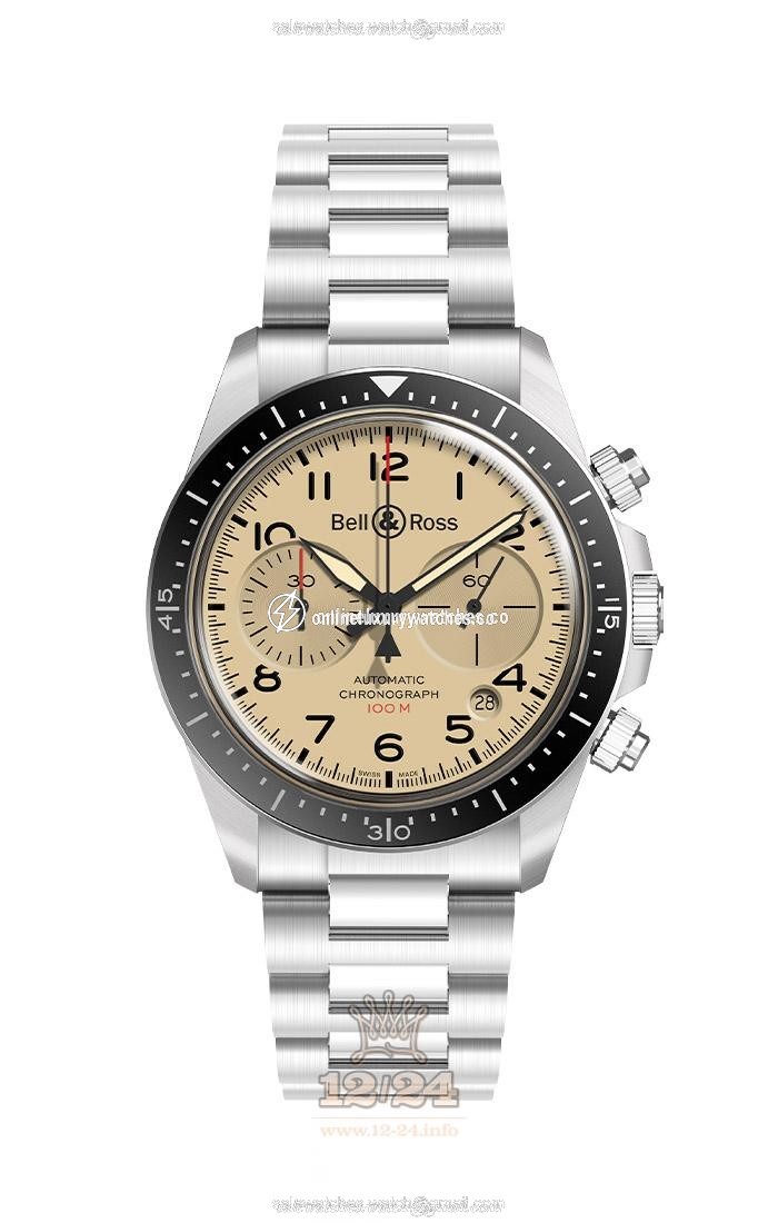 Bell & Ross Vintage Watch BRV294-BEI-ST/SST Stainless steel Case Beige Dial