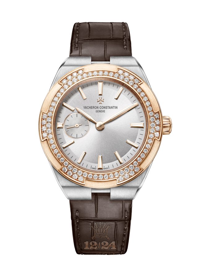 Vacheron Constantin Overseas Watch 2305V/000M-B400 37 mm Steel / Pink gold Case Silver Dial