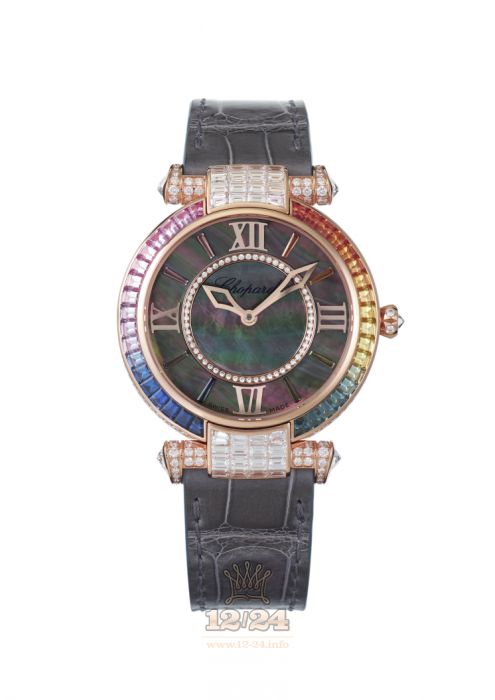 Chopard Imperiale Watch 384242-5019 36 mm Pink gold Case Black Dial