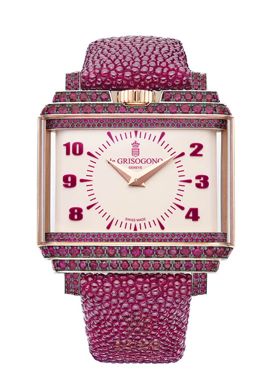 de Grisogono New Retro Women Watch NRW-S03 Pink gold Case Beige Dial