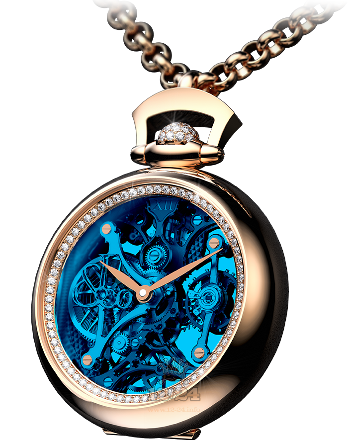 Jacob & Co Ladies Collection Watch BS200.40.RD.QB.A 42 mm Pink gold Case Dark blue Dial