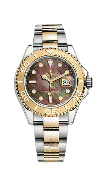 Rolex Yacht-Master Watch 16623-0010 40 mm Steel / Yellow gold Case Black Dial