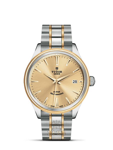 Tudor Style Watch M12503-0001 38 mm Steel / Yellow gold Case Golden Dial