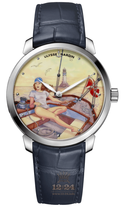 Ulysse Nardin Classic Watch 3203-136LE-2/MANARA.02 40 mm Stainless steel Case Painted Dial