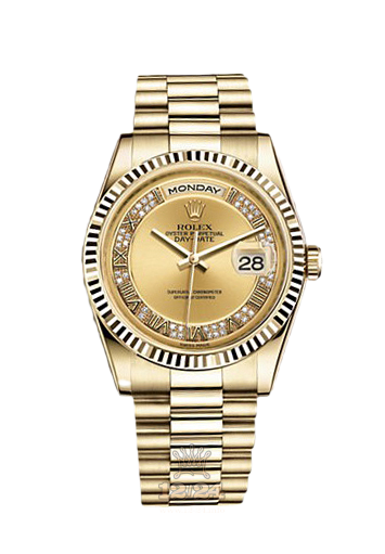 Rolex Day-Date Watch 118238-0126 36 mm Yellow gold Case Golden Dial