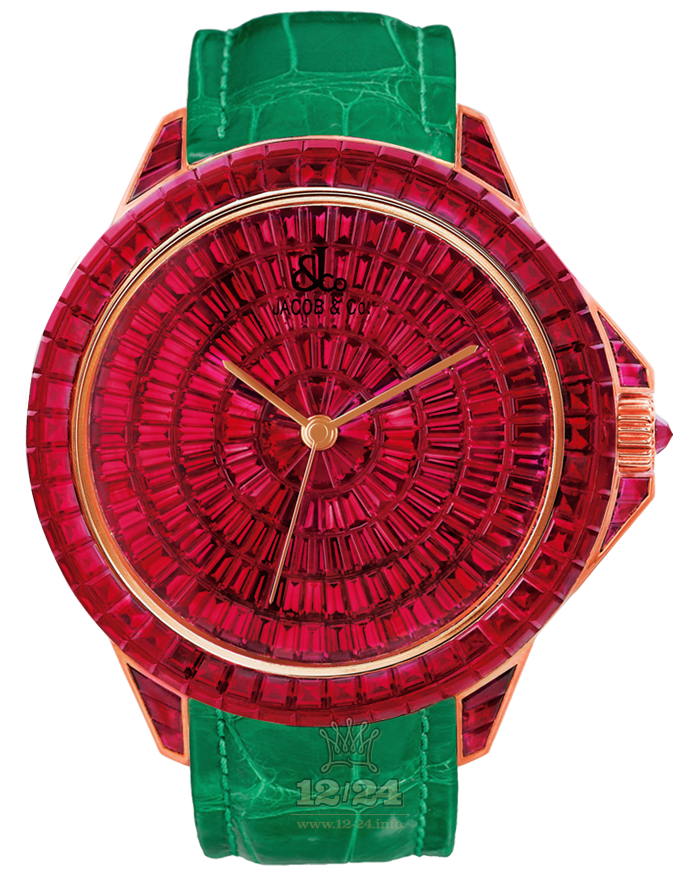 Jacob & Co High Jewelry Masterpieces Watch 650.100.40.BR.BR.1BR 49 mm Pink gold Case