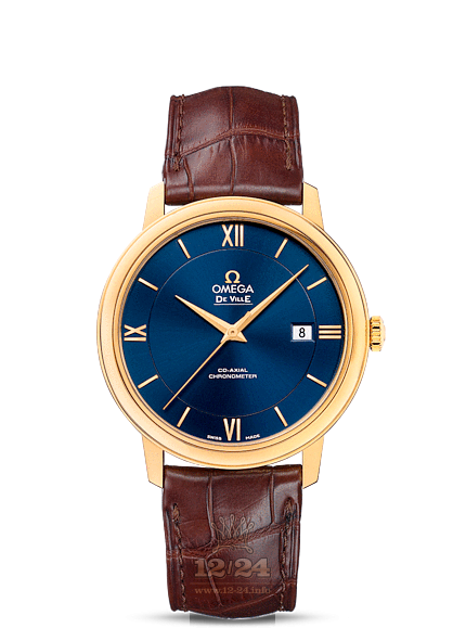 Omega Prestige Watch 424.53.40.20.03.001 40 mm Yellow gold Case Dark blue Dial