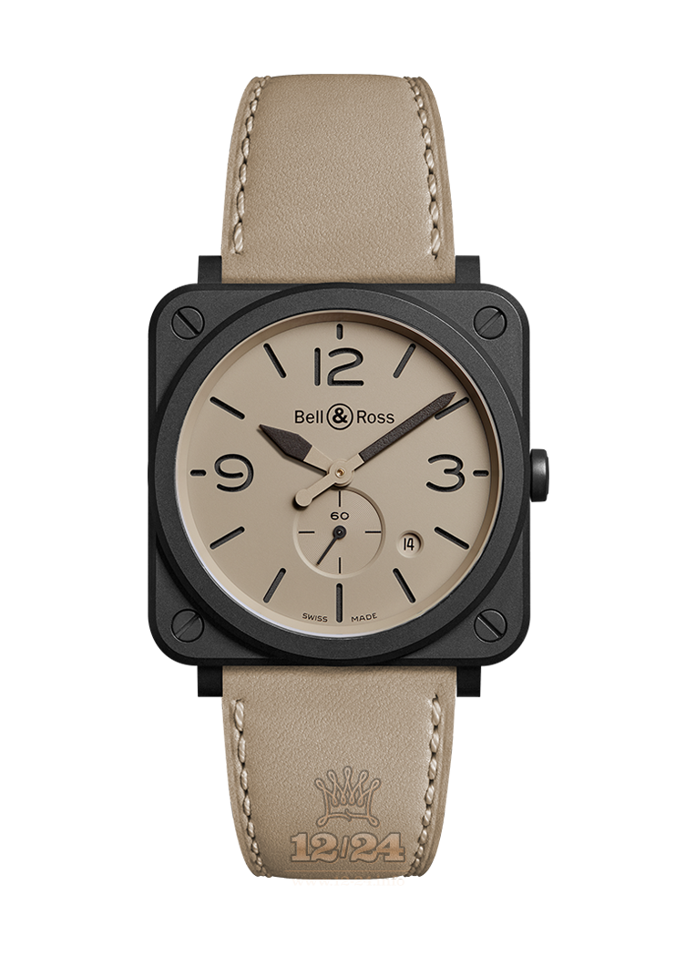 Bell & Ross Instruments Watch BRS-DESERT-CEM 39 mm Ceramics Case Beige Dial