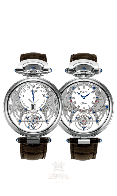Bovet Fleurier Grandes Complications Watch AIVS004 44 mm White gold Case White Gray Dial
