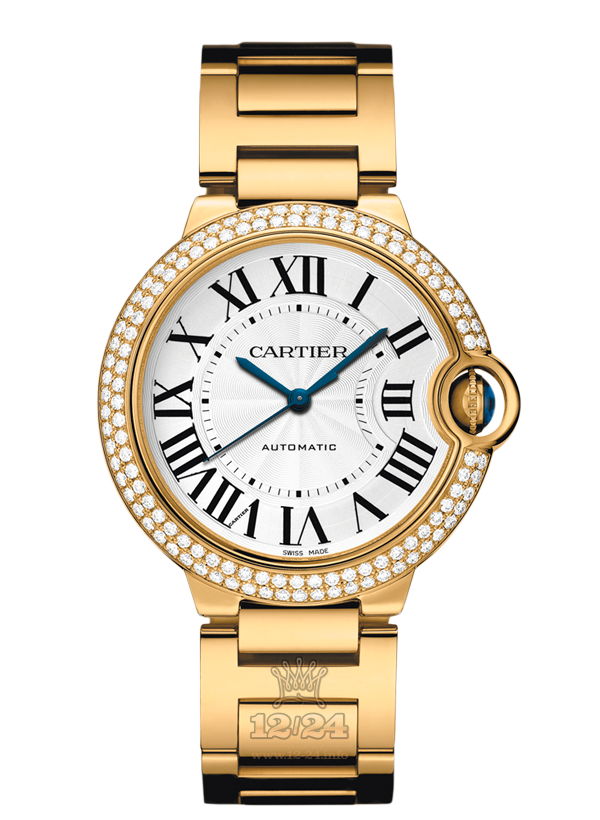 Cartier Ballon Bleu de Cartier Watch WE9004Z3 36 mm Yellow gold Case Silver Dial