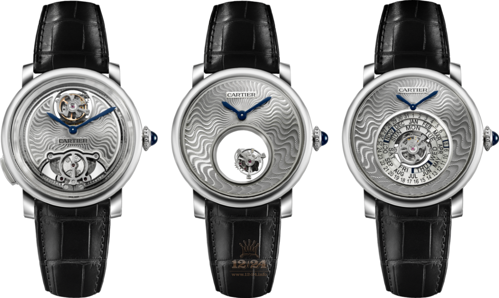 Cartier Rotonde de Cartier Watch WHRO0036 45 mm White gold Platinum Titanium Case Silver Dial