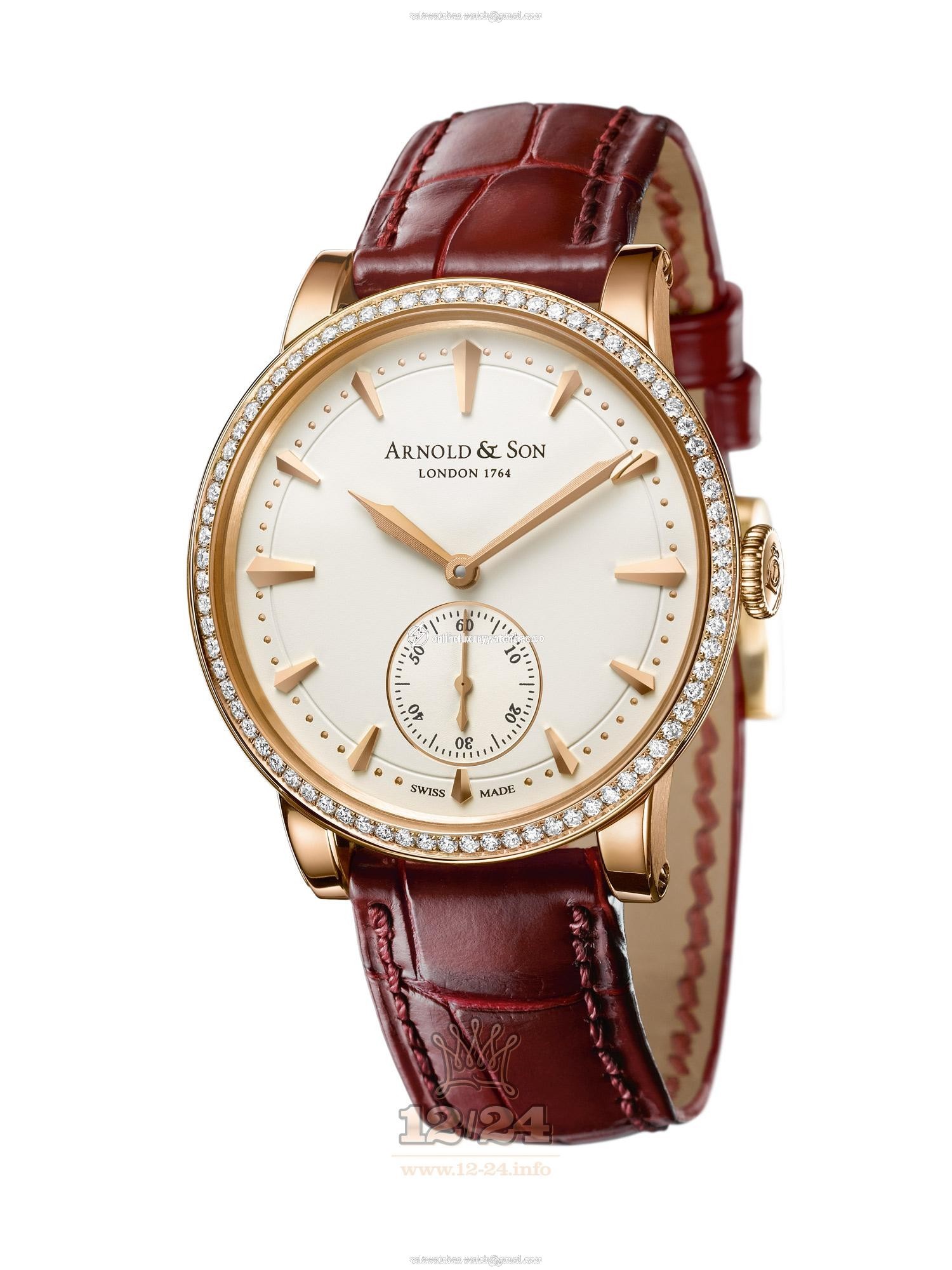 Arnold Son Royal Collection Watch 1PMMP.W01A.C119A Pink gold Case White Dial