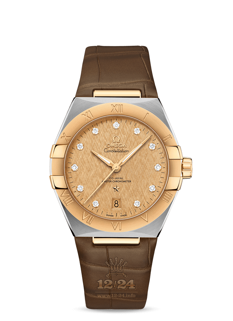 Omega Constellation Watch 131.23.39.20.58.001 39 mm Stainless steel Yellow gold Case Golden Dial
