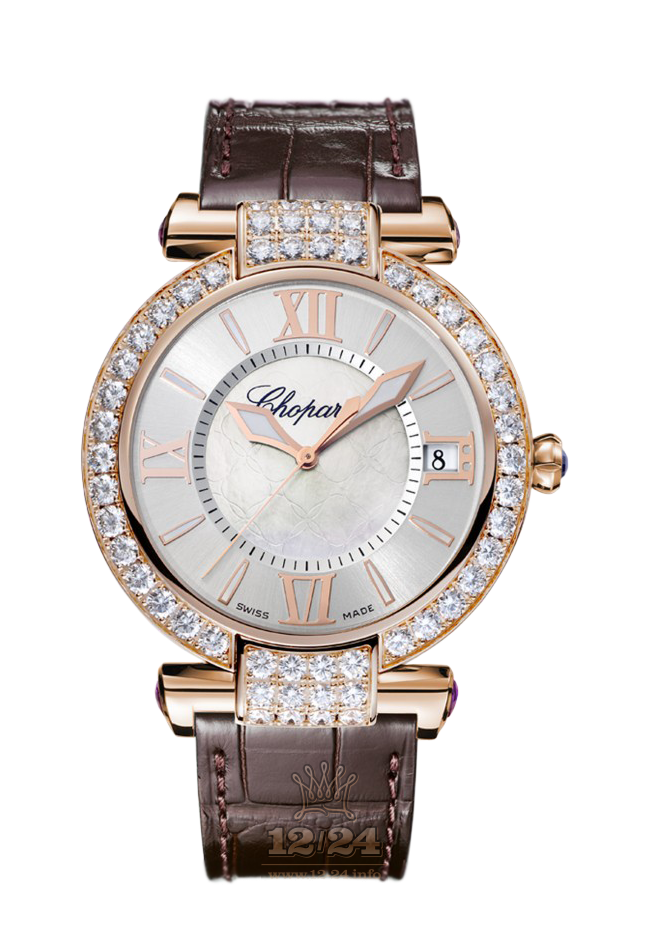 Chopard Imperiale Watch 384241-5003 40 mm Pink gold Case Silver Dial