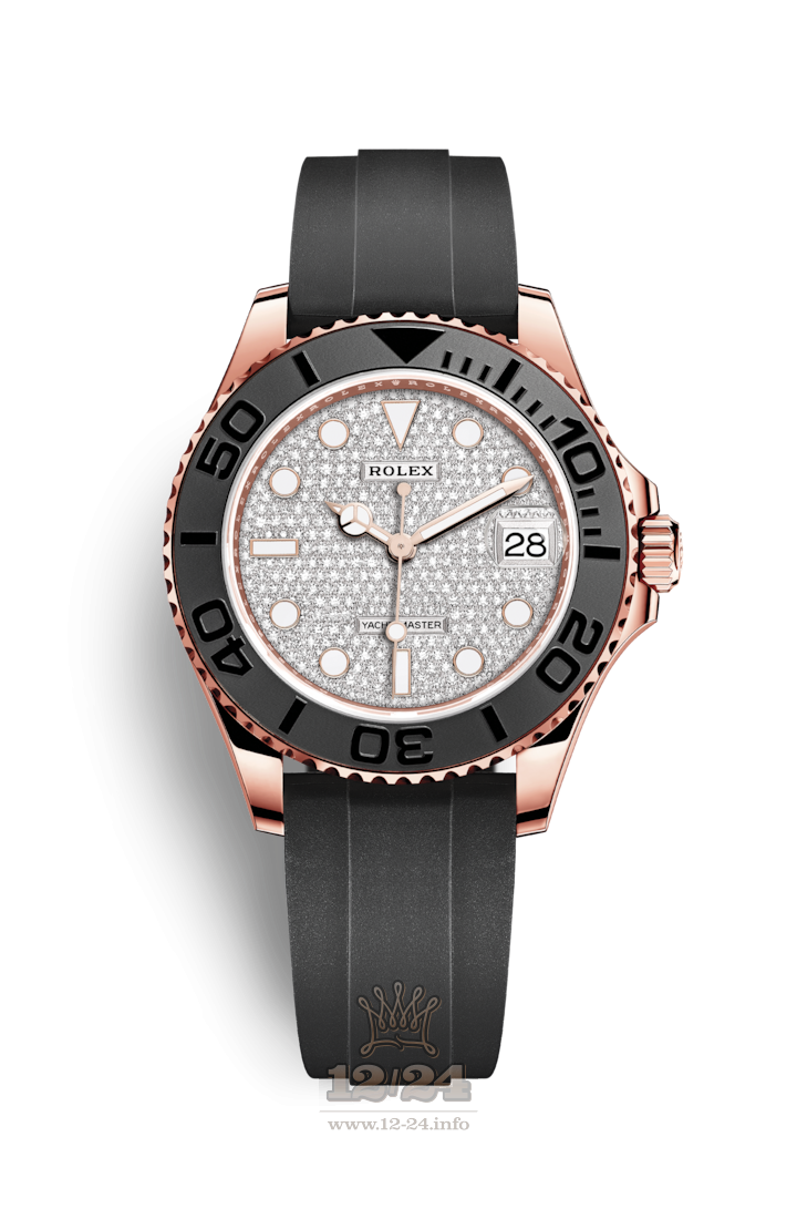 Rolex Yacht-Master Watch 268655-0006 37 mm Pink gold Case Silver Dial