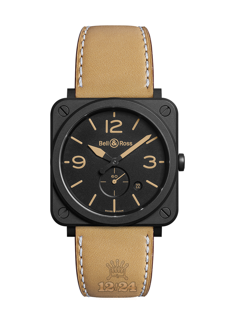 Bell & Ross Instruments Watch BRS-HERI-CEM 39 mm Ceramics Case Black Dial