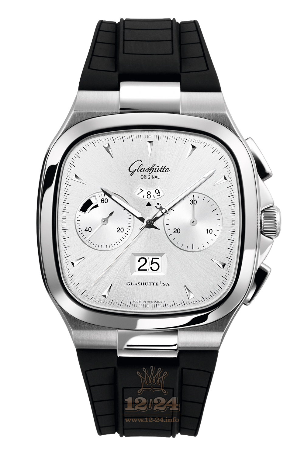 Glashutte Vintage Watch 1-37-02-02-02-33 40 mm Stainless steel Case Silver Dial