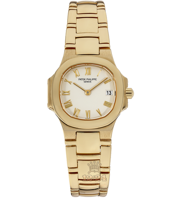 Patek Philippe Nautilus Watch 4700 27 mm Yellow gold Case White Dial