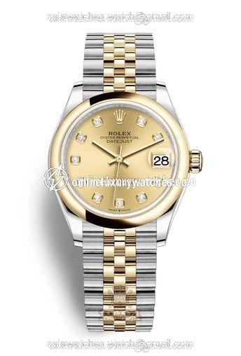 Rolex Datejust Watch 278243-0026 31 mm Stainless steel Yellow gold Case Yellow Dial