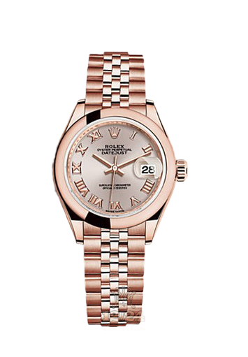 Rolex Datejust Watch 279165-0010 28 mm Pink gold Case Silver Pink Dial