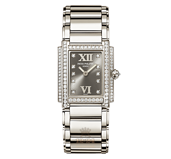 Patek Philippe Twenty~4 Watch 4908/200G-001 22 mm White gold Case Gray Silver Dial