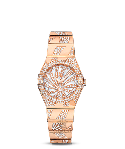 Omega Constellation Watch 123.55.24.60.55.011 24 mm Pink gold Case White Dial