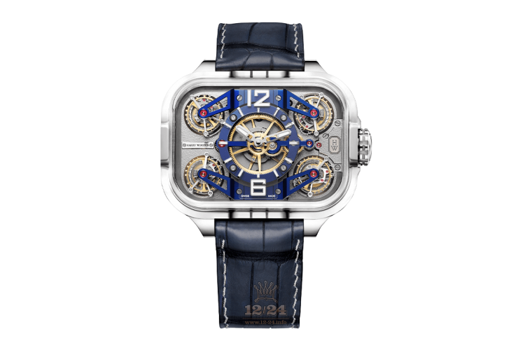 Harry Winston Histoire de Tourbillon Watch HCOMQT53PP001 53 mm Gray Dial