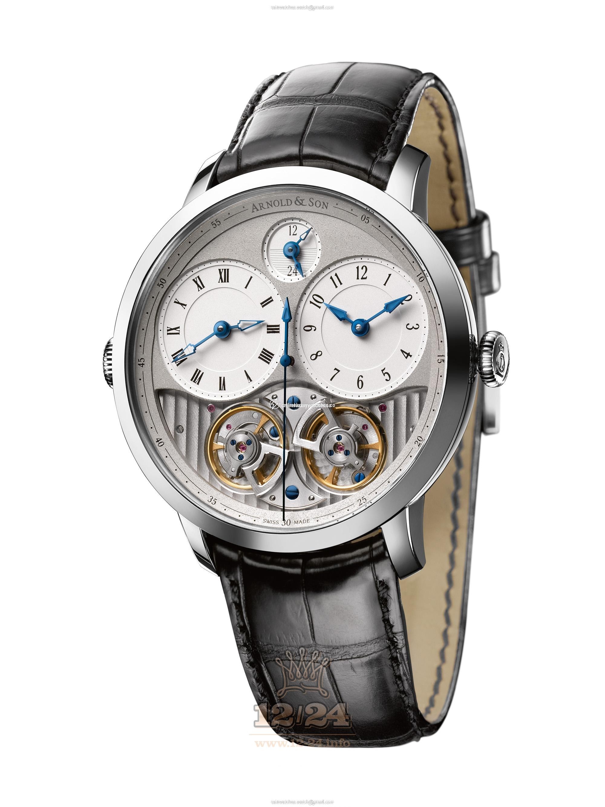 Arnold Son Instrument Collection Watch 1DGAS.S01A.C121S 44 mm Stainless steel Case White Silver Dial