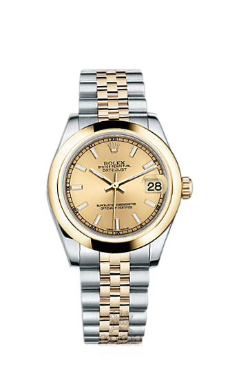 Rolex Lady-Datejust Watch 178243-0003 31 mm Steel / Yellow gold Case Golden Dial