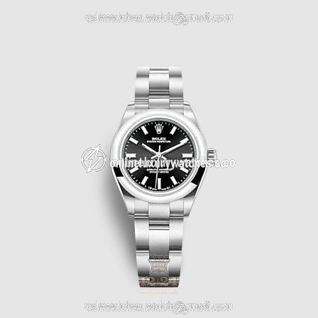Rolex Oyster Perpetual Watch 276200-0002 28 mm Stainless steel Case Black Dial