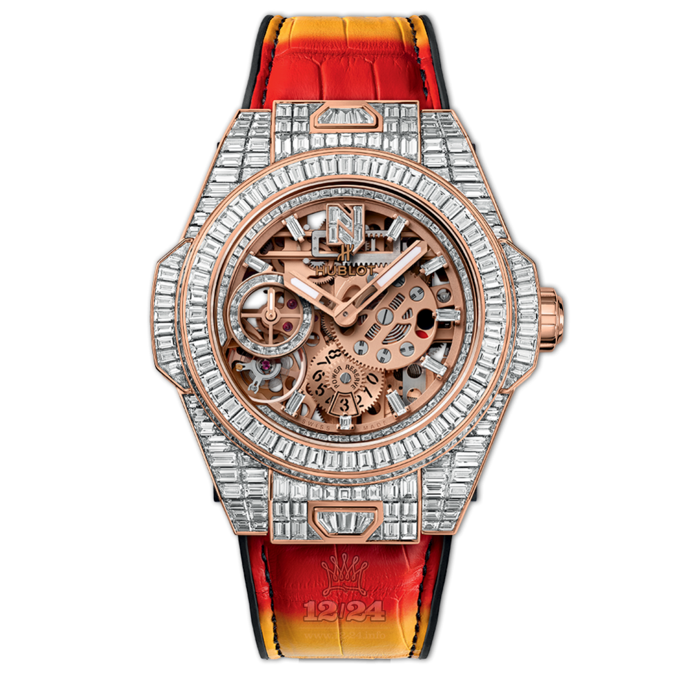 Hublot Big Bang Watch 414.OX.9101.LR.9904.NJA18 45 mm Pink gold Case Golden Dial