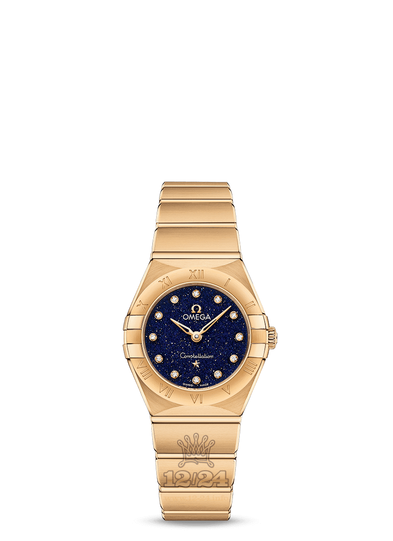 Omega Constellation Watch 131.50.25.60.53.001 25 mm Yellow gold Case Dark blue Dial