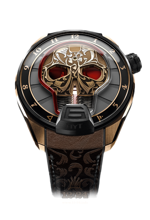 HYT SKULL Watch 513-cb-43-rf-mv 51 mm Titanium Case