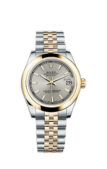 Rolex Lady-Datejust Watch 178243-0002 31 mm Steel / Yellow gold Case Silver Dial