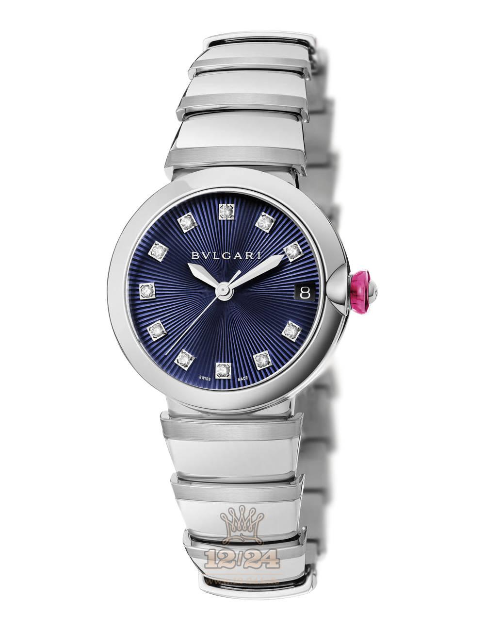 Bvlgari Lvcea Watch 102564 LU33C3SSD/11 33 mm Stainless steel Case Dark blue Dial