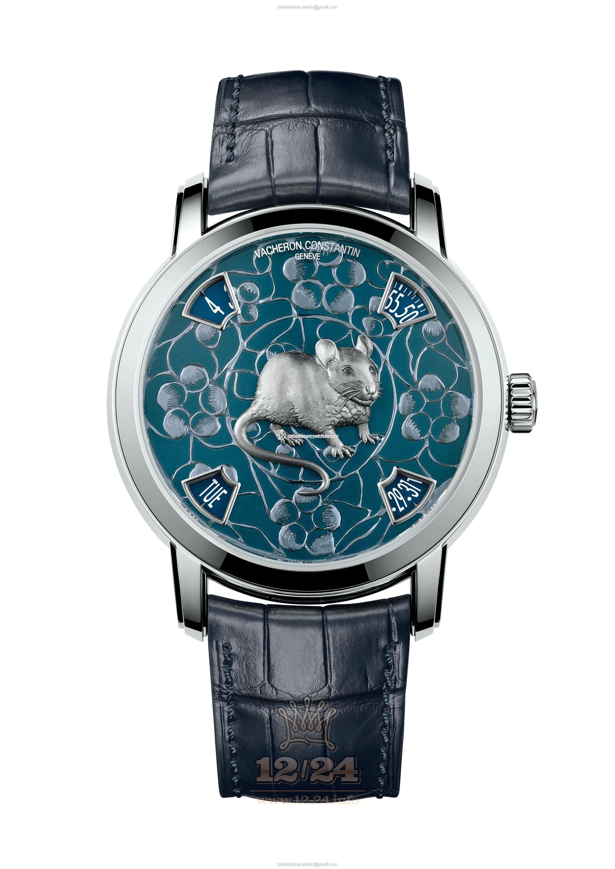 Vacheron Constantin Metiers d Art Watch 86073/000P-B521 40 mm Platinum Case Dark blue Dial