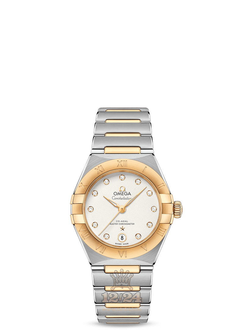 Omega Constellation Watch 131.20.29.20.52.002 29 mm Steel / Yellow gold Case Silver Dial