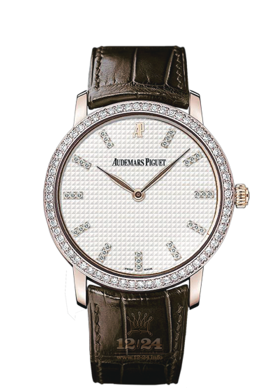Audemars Piguet Classique Watch 15164OR.ZZ.A088CR.01 38 mm Pink gold Case White Dial
