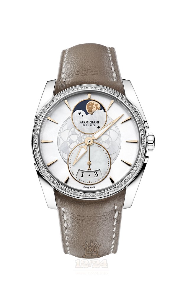 Parmigiani Fleurier Tonda Watch PFC283-0063300-HC6121 34 mm Stainless steel Case White Dial