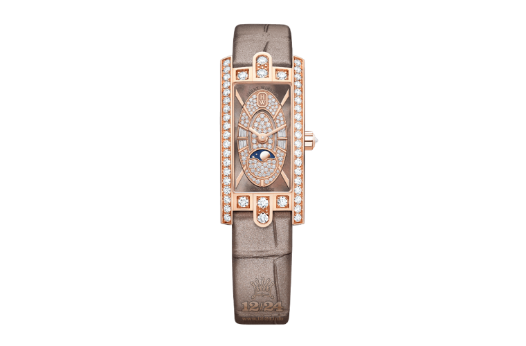 Harry Winston The Avenue Collection Watch AVCQMP16RR004 32 mm Pink gold Case Brown (chocolate) Dial